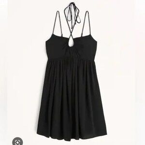 Abercrombie & Fitch Strappy Flirty Mini Dress Black Size Small